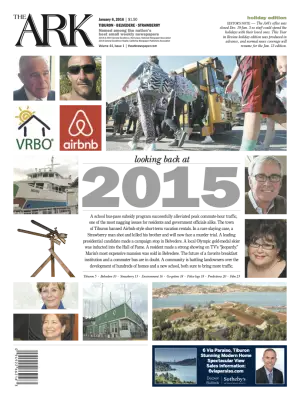 Front page of The Ark, January 6, 2016