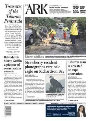 Front page of The Ark, January 13, 2016