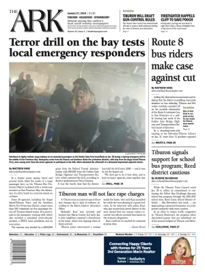 Front page of The Ark, January 27, 2016