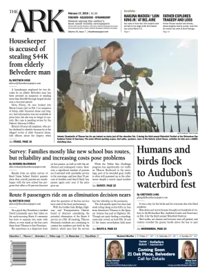 Front page of The Ark, February 17, 2016