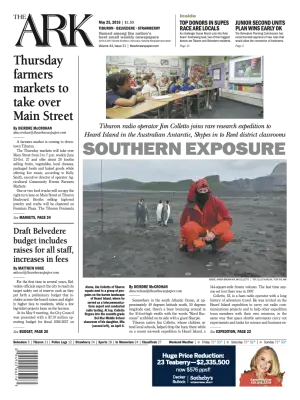 Front page of The Ark, May 25, 2016