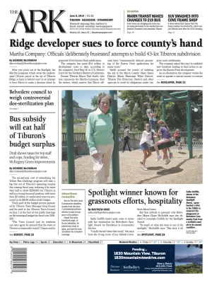 Front page of The Ark, June 8, 2016