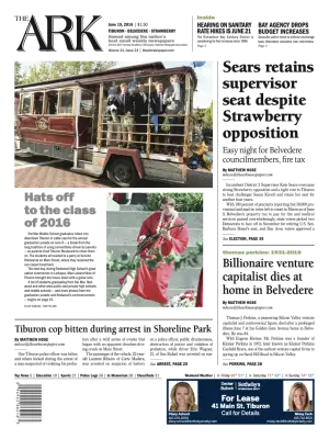 Front page of The Ark, June 15, 2016