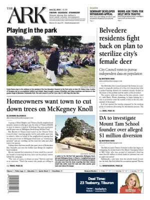 Front page of The Ark, June 22, 2016