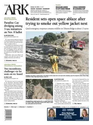 Front page of The Ark, October 19, 2016