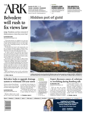 Front page of The Ark, November 30, 2016