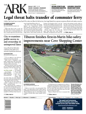 Front page of The Ark, February 1, 2017