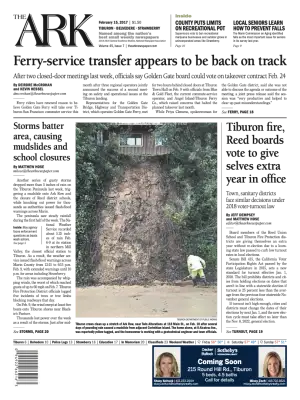 Front page of The Ark, February 15, 2017