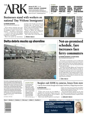 Front page of The Ark, February 22, 2017
