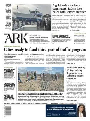 Front page of The Ark, March 8, 2017