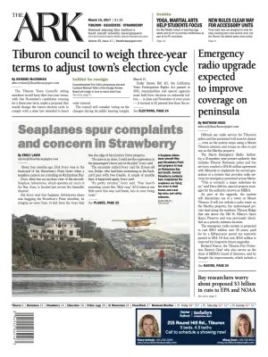 Front page of The Ark, March 15, 2017