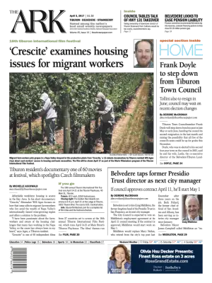 Front page of The Ark, April 5, 2017