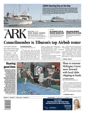 Front page of The Ark, April 26, 2017