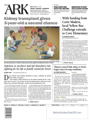 Front page of The Ark, May 31, 2017