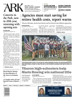 Front page of The Ark, June 7, 2017