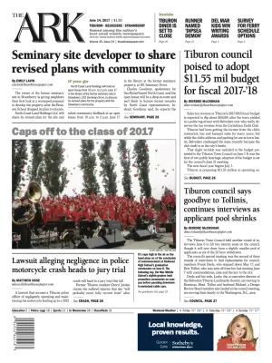 Front page of The Ark, June 14, 2017