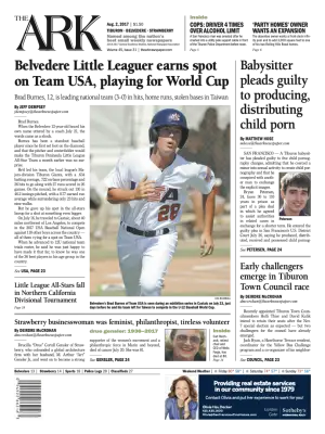 Front page of The Ark, August 2, 2017