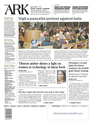 Front page of The Ark, August 30, 2017