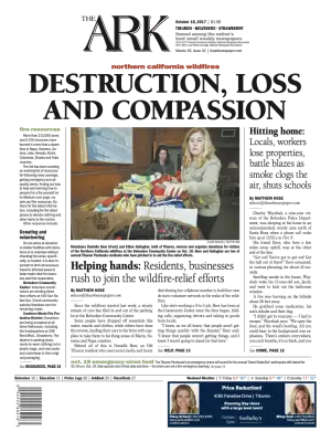 Front page of The Ark, October 18, 2017