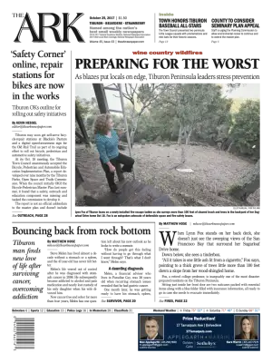 Front page of The Ark, October 25, 2017