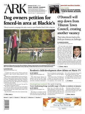 Front page of The Ark, November 22, 2017
