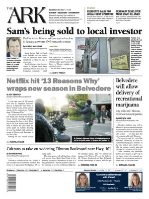 Front page of The Ark, December 20, 2017