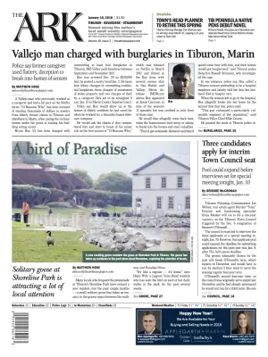 Front page of The Ark, January 10, 2018