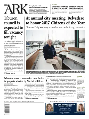 Front page of The Ark, January 17, 2018