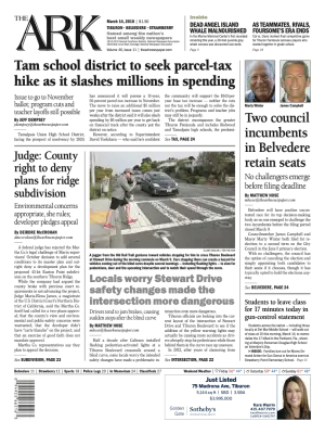 Front page of The Ark, March 14, 2018