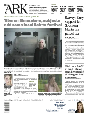 Front page of The Ark, April 11, 2018