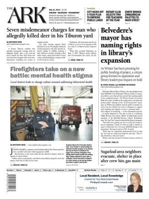 Front page of The Ark, May 23, 2018
