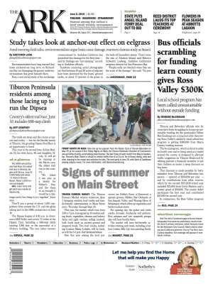 Front page of The Ark, June 6, 2018