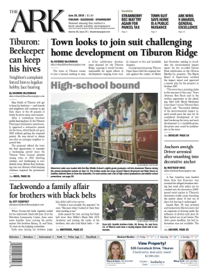 Front page of The Ark, June 20, 2018