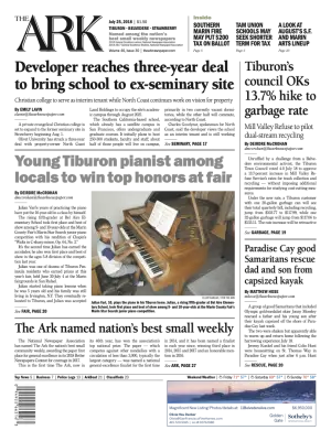 Front page of The Ark, July 25, 2018