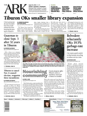 Front page of The Ark, August 22, 2018