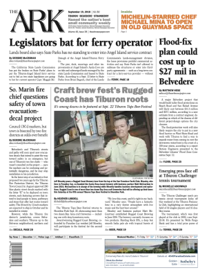 Front page of The Ark, September 19, 2018