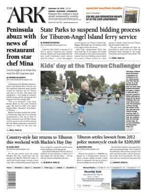 Front page of The Ark, September 26, 2018