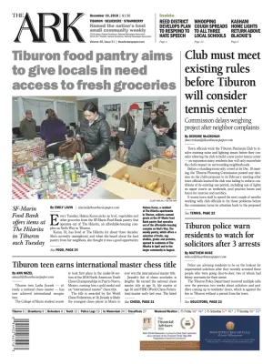 Front page of The Ark, December 19, 2018