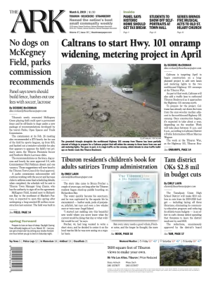 Front page of The Ark, March 6, 2019