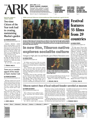 Front page of The Ark, April 3, 2019