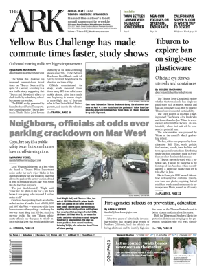 Front page of The Ark, April 10, 2019