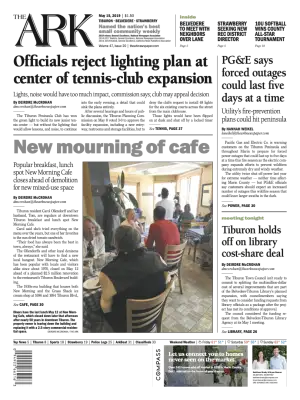 Front page of The Ark, May 15, 2019