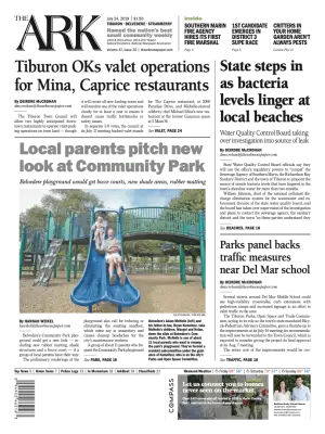 Front page of The Ark, July 24, 2019