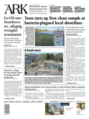 Front page of The Ark, July 31, 2019