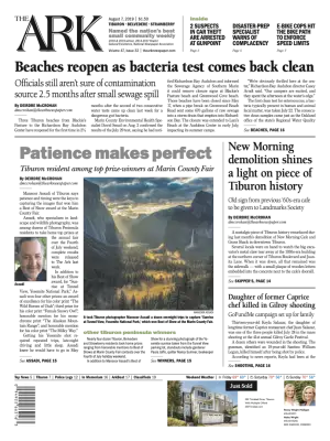 Front page of The Ark, August 7, 2019