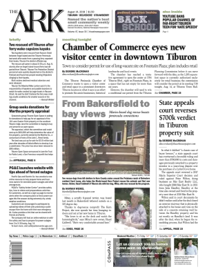 Front page of The Ark, August 14, 2019