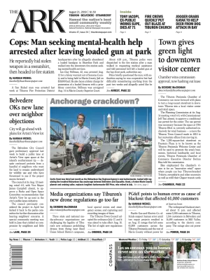 Front page of The Ark, August 21, 2019
