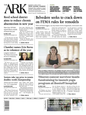 Front page of The Ark, September 4, 2019