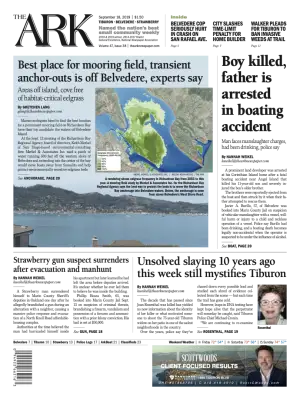 Front page of The Ark, September 18, 2019