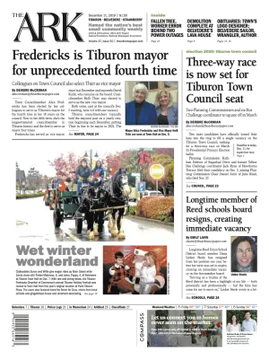 Front page of The Ark, December 11, 2019